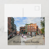 Boston Massachusetts Briefkaart (Voorkant / Achterkant)