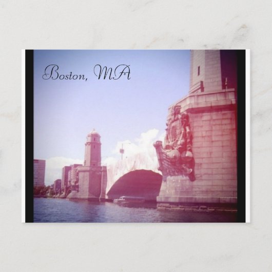 Boston Massachusetts Briefkaart (Voorkant)
