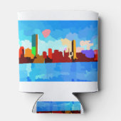 Boston Massachusetts Charles River Skyline Blikjeskoeler (Achterkant)