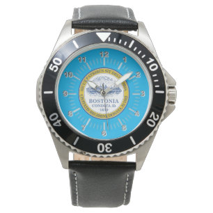Boston (Massachusetts) City flag Watch Horloge