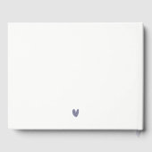 Boston Massachusetts City Scape Waterverf bruiloft Gastenboek (Achterkant)