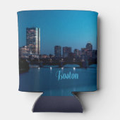 Boston Massachusetts City Skyline Blikjeskoeler (Achterkant)