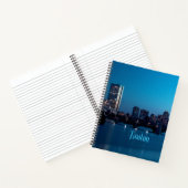 Boston Massachusetts City Skyline Notitieboek (Binnen)