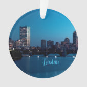 Boston Massachusetts City Skyline Ornament (voorkant)