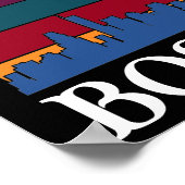 Boston Massachusetts  Cityscape Poster (Hoek)