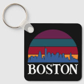 Boston Massachusetts  Cityscape Sleutelhanger (Voorkant)