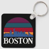 Boston Massachusetts  Cityscape Sleutelhanger (Achterkant)
