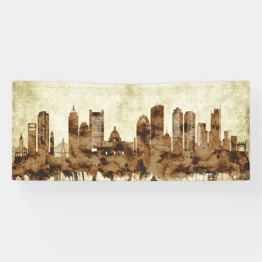 Boston Massachusetts Cityscape Spandoek (Horizontaal)
