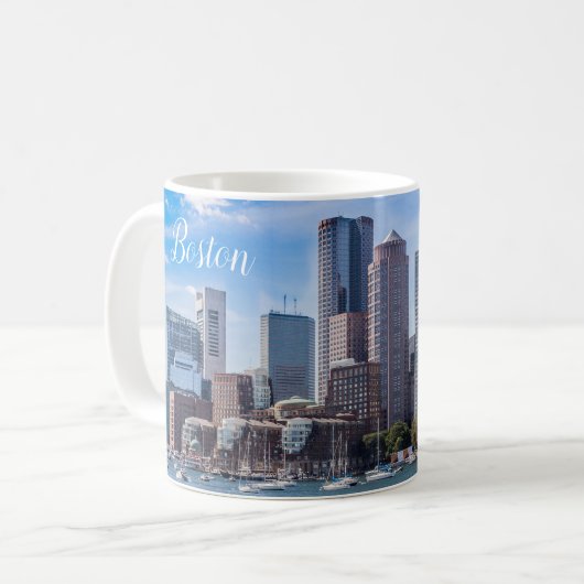 Boston Massachusetts Coffee Mug Waterfront (Devant gauche)