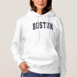 Boston Massachusetts  College Style Hoodie