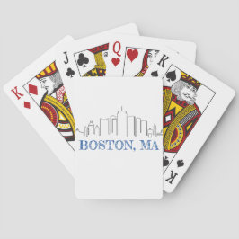 Boston, Massachusetts die kaarten spelen