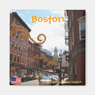 Boston Massachusetts fotografie magneet