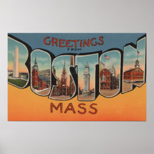 Boston, Massachusetts (gebouwen) Poster