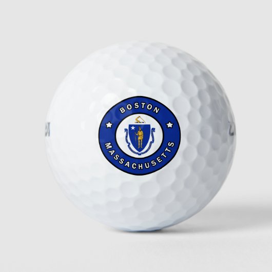 Boston Massachusetts Golfballen (Voorkant)