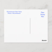 Boston Massachusetts, Harbour & Skyline Briefkaart (Achterkant)