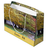 Boston, Massachusetts Herfst Foliage Groot Cadeauzakje (Achterkant Gekanteld)