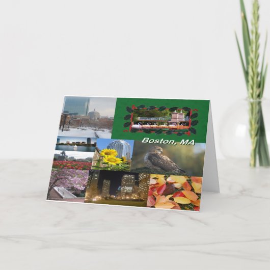 Boston, Massachusetts Kaart (Voorkant)