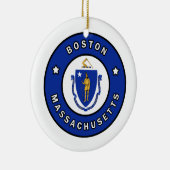 Boston Massachusetts Keramisch Ornament (Rechts)