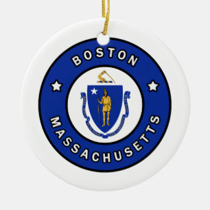 Boston Massachusetts Keramisch Ornament