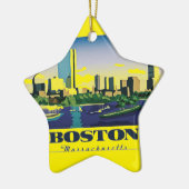 Boston, Massachusetts Keramisch Ornament (Links)
