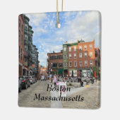 Boston Massachusetts Keramisch Ornament (Links)