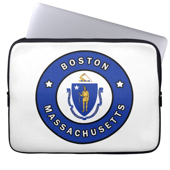 Boston Massachusetts Laptop Sleeve (Voorkant)