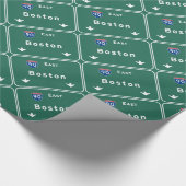 Boston Massachusetts ma Interstate Highway Road : Cadeaupapier (Hoek)