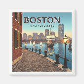 Boston Massachusetts Magneet (Voorkant)
