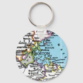 Boston, Massachusetts  Map Sleutelhanger
