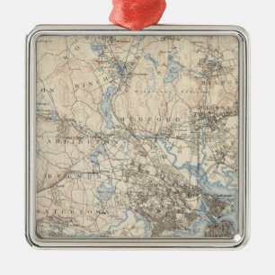 Boston, Massachusetts Metalen Ornament