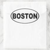 Boston Massachusetts Ovale Sticker (Tas)
