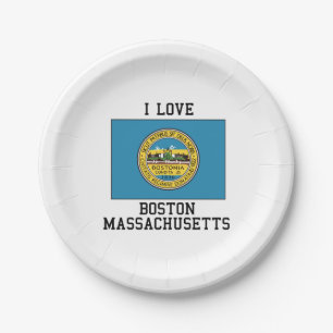 Boston, Massachusetts Papieren Bordje