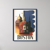 Boston, Massachusetts Paul Revere's Ride Canvas Afdruk (Voorkant)