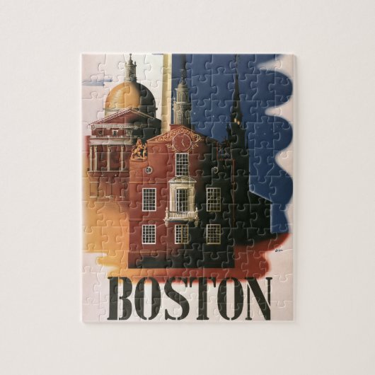  Boston, Massachusetts Paul Revere's Ride Legpuzzel (Verticaal)