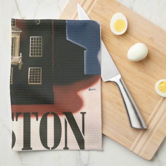 Boston, Massachusetts Paul Revere's Ride Theedoek (Quarter Fold)