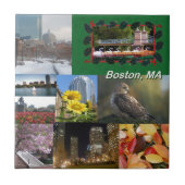 Boston, Massachusetts Photo Collage Tegeltje (Voorkant)
