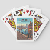  Boston Massachusetts Pokerkaarten (Achterkant)