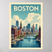 Boston Massachusetts Poster (Voorkant)