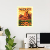 Boston Massachusetts Poster (Thuiskantoor)