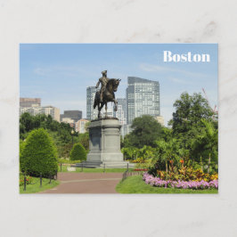 Boston Massachusetts Public Garden Travel Photo Briefkaart