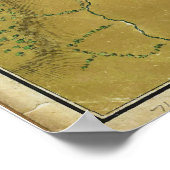 Boston Massachusetts Revolutionary War Map Poster (Hoek)