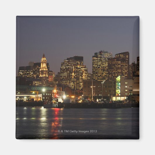 Boston, Massachusetts skyline 4 Magneet (Voorkant)