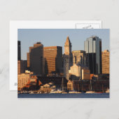 Boston, Massachusetts skyline 5 Briefkaart (Voorkant / Achterkant)