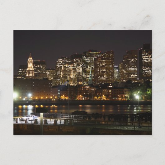 Boston, Massachusetts skyline 6 Briefkaart (Voorkant)