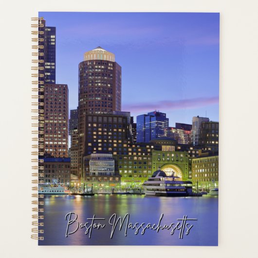 Boston Massachusetts Skyline Calendrier Planificat (Devant)
