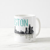 BOSTON MASSACHUSETTS SKYLINE - Drink mok (Voorkant rechts)