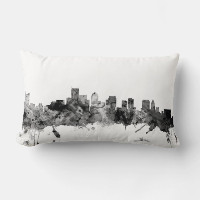 Boston Massachusetts Skyline Kussen (Voorkant)