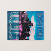 Boston Massachusetts Skyline Legpuzzel (Horizontaal)