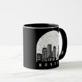 Boston Massachusetts Skyline Mok (Voorkant rechts)