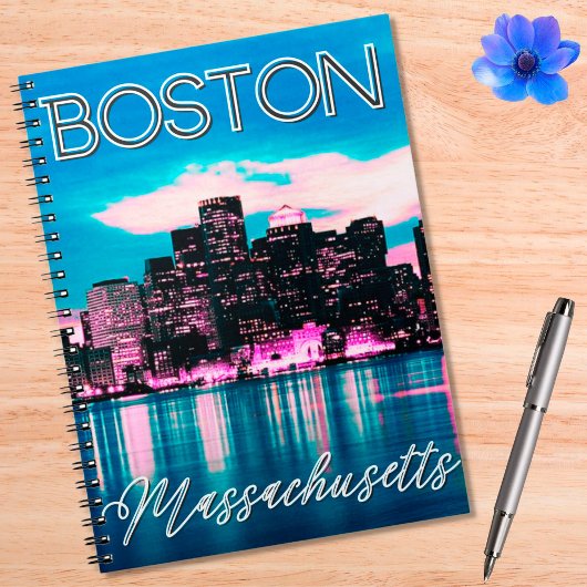 Boston Massachusetts Skyline Notitieboek
